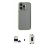 MARSİLYAN™- iPhone 14 Pro Max Kılıf Nova Işık Serisi - Siyah Bilvis Hayalet Cam Ekran Koruyucu + Bilvis Titan Kamera Lens - DNMR