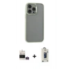 MARSİLYAN™- iPhone 14 Pro Max Kılıf Nova Işık Serisi - Siyah Bilvis Hayalet Cam Ekran Koruyucu + Bilvis Titan Kamera Lens - GD