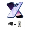 MARSİLYAN™- iPhone 14 Pro Max Kılıf Nova Işık Serisi - Siyah Bilvis Hayalet Cam Ekran Koruyucu + Raze Metal Kamera Lens - GS