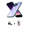 MARSİLYAN™- iPhone 14 Pro Max Kılıf Nova Işık Serisi - Siyah Joko 5D Cam + Bilvis Titan Kamera Lens - DNMR