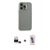 MARSİLYAN™- iPhone 14 Pro Max Kılıf Nova Işık Serisi - Siyah Joko 5D Cam + Bilvis Titan Kamera Lens - DNMR