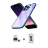 MARSİLYAN™- iPhone 14 Pro Max Kılıf Nova Işık Serisi - Siyah Joko 5D Cam + Bilvis Titan Kamera Lens - GS