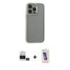 MARSİLYAN™- iPhone 14 Pro Max Kılıf Nova Işık Serisi - Siyah Joko 5D Cam + Bilvis Titan Kamera Lens - GS