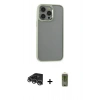 MARSİLYAN™- iPhone 14 Pro Max Kılıf Nova Işık Serisi - Siyah Joko Magic 5D Hayalet Cam + Raze Metal Kamera Lens - GS