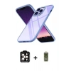 MARSİLYAN™- iPhone 14 Pro Max Kılıf Nova Işık Serisi - Siyah Joko Magic 5D Hayalet Cam + PVD Metal Kamera Lens - TU