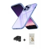 MARSİLYAN™- iPhone 14 Pro Max Kılıf Nova Işık Serisi - Siyah Mat Seramik Nano Ekran Koruyucu + Raze Metal Kamera Lens - GS