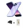MARSİLYAN™- iPhone 14 Pro Max Kılıf Nova Işık Serisi - Siyah Mat Seramik Nano Ekran Koruyucu + Raze Metal Kamera Lens - GS