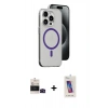 MARSİLYAN™- iPhone 14 Pro Max Kılıf Odak Form Özel Seri - Siyah Joko 5D Cam + Siyah Bilvis Titan Kamera Lens