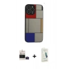 MARSİLYAN™- iPhone 14 Pro Max Kılıf Odak Klasik Serisi - Şeffaf Pasifik Cam Ekran Koruyucu + Bilvis Titan Kamera Lens - SH