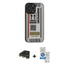 MARSİLYAN™- iPhone 14 Pro Max Kılıf Odak Klasik Serisi - Şeffaf Royal Nano Ekran Koruyucu + Raze Metal Kamera Lens - GD