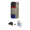 MARSİLYAN™- iPhone 14 Pro Max Kılıf Odak Klasik Serisi - Şeffaf Royal Nano Ekran Koruyucu + Raze Metal Kamera Lens - GD
