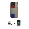MARSİLYAN™- iPhone 14 Pro Max Kılıf Odak Klasik Serisi - Siyah 360 Mat Full Body Arka Koruyucu + Bilvis Titan Kamera Lens - GD