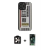 MARSİLYAN™- iPhone 14 Pro Max Kılıf Odak Klasik Serisi - Siyah 360 Mat Full Body Arka Koruyucu + PVD Metal Kamera Lens - TU