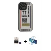MARSİLYAN™- iPhone 14 Pro Max Kılıf Odak Klasik Serisi - Siyah 3D Antistatik Cam Ekran Koruyucu + Bilvis Titan Kamera Lens - DNMR