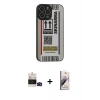MARSİLYAN™- iPhone 14 Pro Max Kılıf Odak Klasik Serisi - Siyah Bilvis 3D Mat Cam Ekran Koruyucu + Bilvis Titan Kamera Lens - SH