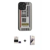MARSİLYAN™- iPhone 14 Pro Max Kılıf Odak Klasik Serisi - Siyah Bilvis 3D Mat Cam Ekran Koruyucu + Bilvis Titan Kamera Lens - DNMR