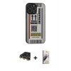 MARSİLYAN™- iPhone 14 Pro Max Kılıf Odak Klasik Serisi - Siyah Bilvis 3D Mat Cam Ekran Koruyucu + Raze Metal Kamera Lens - GD