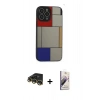MARSİLYAN™- iPhone 14 Pro Max Kılıf Odak Klasik Serisi - Siyah Bilvis 3D Mat Cam Ekran Koruyucu + Raze Metal Kamera Lens - GD