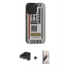 MARSİLYAN™- iPhone 14 Pro Max Kılıf Odak Klasik Serisi - Siyah Bilvis 3D Mat Cam Ekran Koruyucu + Raze Metal Kamera Lens - GS