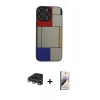 MARSİLYAN™- iPhone 14 Pro Max Kılıf Odak Klasik Serisi - Siyah Bilvis 3D Mat Cam Ekran Koruyucu + Raze Metal Kamera Lens - GS
