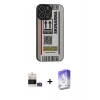 MARSİLYAN™- iPhone 14 Pro Max Kılıf Odak Klasik Serisi - Siyah Bilvis 5in1 3D Magic Cam Ekran Koruyucu + Gümüş Bilvis Titan Kamera Lens