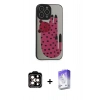 MARSİLYAN™- iPhone 14 Pro Max Kılıf Odak Klasik Serisi - Siyah Bilvis 5in1 3D Magic Cam Ekran Koruyucu + PVD Metal Kamera Lens - TU