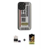 MARSİLYAN™- iPhone 14 Pro Max Kılıf Odak Klasik Serisi - Siyah Buffer Cam Ekran Koruyucu + Bilvis Titan Kamera Lens - SH