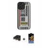 MARSİLYAN™- iPhone 14 Pro Max Kılıf Odak Klasik Serisi - Siyah Buffer Hayalet Cam Ekran Koruyucu + Raze Metal Kamera Lens - GD