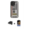 MARSİLYAN™- iPhone 14 Pro Max Kılıf Odak Klasik Serisi - Siyah Buffer Hayalet Cam Ekran Koruyucu + Raze Metal Kamera Lens - GS