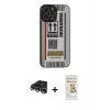 MARSİLYAN™- iPhone 14 Pro Max Kılıf Odak Klasik Serisi - Siyah Mat Seramik Nano Ekran Koruyucu + Raze Metal Kamera Lens - GS