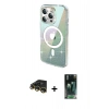 MARSİLYAN™- iPhone 14 Pro Max Kılıf Odak Modern Serisi - Siyah 360 Mat Full Body Arka Koruyucu + Raze Metal Kamera Lens - GD
