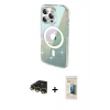 MARSİLYAN™- iPhone 14 Pro Max Kılıf Odak Modern Serisi - Siyah 6D Mat Seramik Hayalet Nano Ekran Koruyucu + Raze Metal Kamera Lens - GD