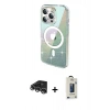 MARSİLYAN™- iPhone 14 Pro Max Kılıf Odak Modern Serisi - Siyah Bilvis Hayalet Cam Ekran Koruyucu + Raze Metal Kamera Lens - GS