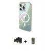 MARSİLYAN™- iPhone 14 Pro Max Kılıf Odak Modern Serisi - Siyah Joko Magic 5D Hayalet Cam + Raze Metal Kamera Lens - GD