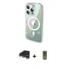MARSİLYAN™- iPhone 14 Pro Max Kılıf Odak Modern Serisi - Siyah Joko Magic 5D Hayalet Cam + Raze Metal Kamera Lens - GS
