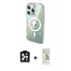MARSİLYAN™- iPhone 14 Pro Max Kılıf Odak Modern Serisi - Siyah Mat Seramik Nano Ekran Koruyucu + PVD Metal Kamera Lens - TU