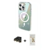 MARSİLYAN™- iPhone 14 Pro Max Kılıf Odak Modern Serisi - Siyah Mat Seramik Nano Ekran Koruyucu + Raze Metal Kamera Lens - GD