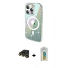 MARSİLYAN™- iPhone 14 Pro Max Kılıf Odak Modern Serisi - Siyah Polymer Nano Ekran Koruyucu + Raze Metal Kamera Lens - GD
