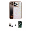 MARSİLYAN™- iPhone 14 Pro Max Kılıf Odak Prime - Şeffaf 360 Full Body Arka Koruyucu + Bilvis Titan Kamera Lens - GD