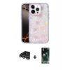 MARSİLYAN™- iPhone 14 Pro Max Kılıf Odak Prime - Şeffaf 360 Full Body Arka Koruyucu + Raze Metal Kamera Lens - GS