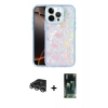 MARSİLYAN™- iPhone 14 Pro Max Kılıf Odak Prime - Şeffaf 360 Full Body Arka Koruyucu + Raze Metal Kamera Lens - GS