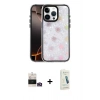 MARSİLYAN™- iPhone 14 Pro Max Kılıf Odak Prime - Şeffaf Pasifik Cam Ekran Koruyucu + Bilvis Titan Kamera Lens - GD