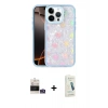 MARSİLYAN™- iPhone 14 Pro Max Kılıf Odak Prime - Şeffaf Pasifik Cam Ekran Koruyucu + Bilvis Titan Kamera Lens - GS