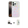 MARSİLYAN™- iPhone 14 Pro Max Kılıf Odak Prime - Şeffaf Pasifik Cam Ekran Koruyucu + Bilvis Titan Kamera Lens - GD