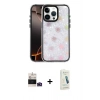 MARSİLYAN™- iPhone 14 Pro Max Kılıf Odak Prime - Şeffaf Pasifik Cam Ekran Koruyucu + Bilvis Titan Kamera Lens - DNMR