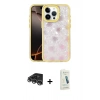 MARSİLYAN™- iPhone 14 Pro Max Kılıf Odak Prime - Şeffaf Pasifik Cam Ekran Koruyucu + Raze Metal Kamera Lens - GS