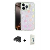MARSİLYAN™- iPhone 14 Pro Max Kılıf Odak Prime - Şeffaf Pasifik Cam Ekran Koruyucu + Raze Metal Kamera Lens - GS