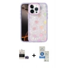 MARSİLYAN™- iPhone 14 Pro Max Kılıf Odak Prime - Şeffaf Royal Nano Ekran Koruyucu + Bilvis Titan Kamera Lens - GS
