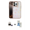 MARSİLYAN™- iPhone 14 Pro Max Kılıf Odak Prime - Şeffaf Royal Nano Ekran Koruyucu + Bilvis Titan Kamera Lens - GS