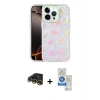 MARSİLYAN™- iPhone 14 Pro Max Kılıf Odak Prime - Şeffaf Royal Nano Ekran Koruyucu + Raze Metal Kamera Lens - GD
